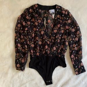 Floral J.O.A bodysuit